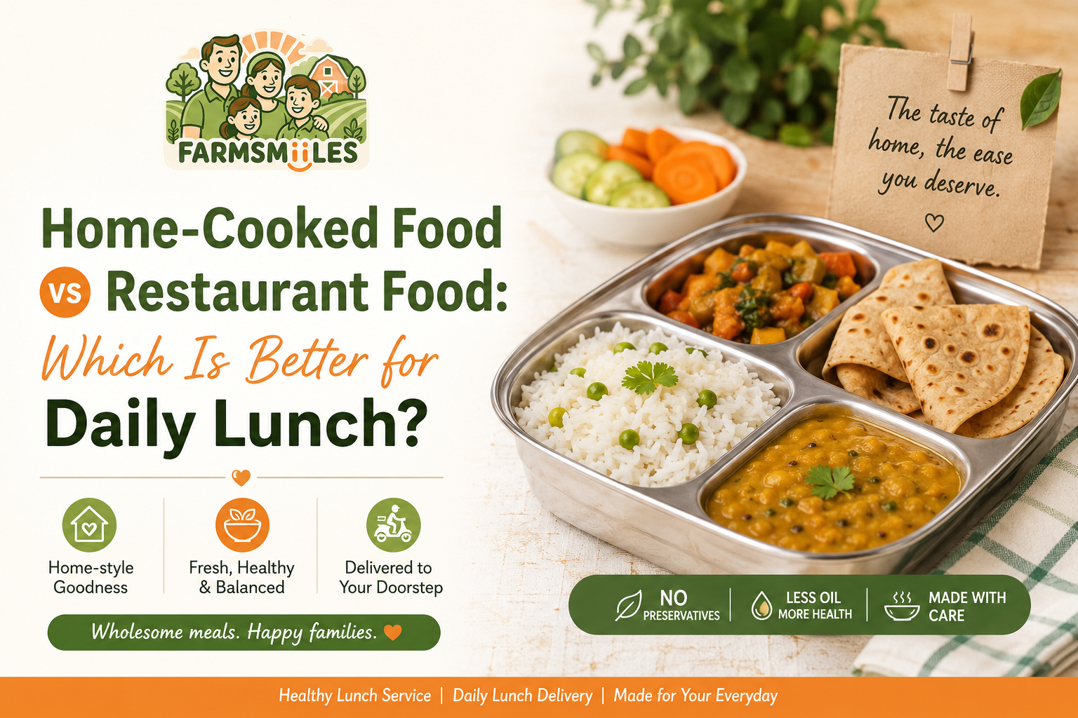 Home-Cooked Food vs Restaurant Food: Which Is Better for Daily Lunch?