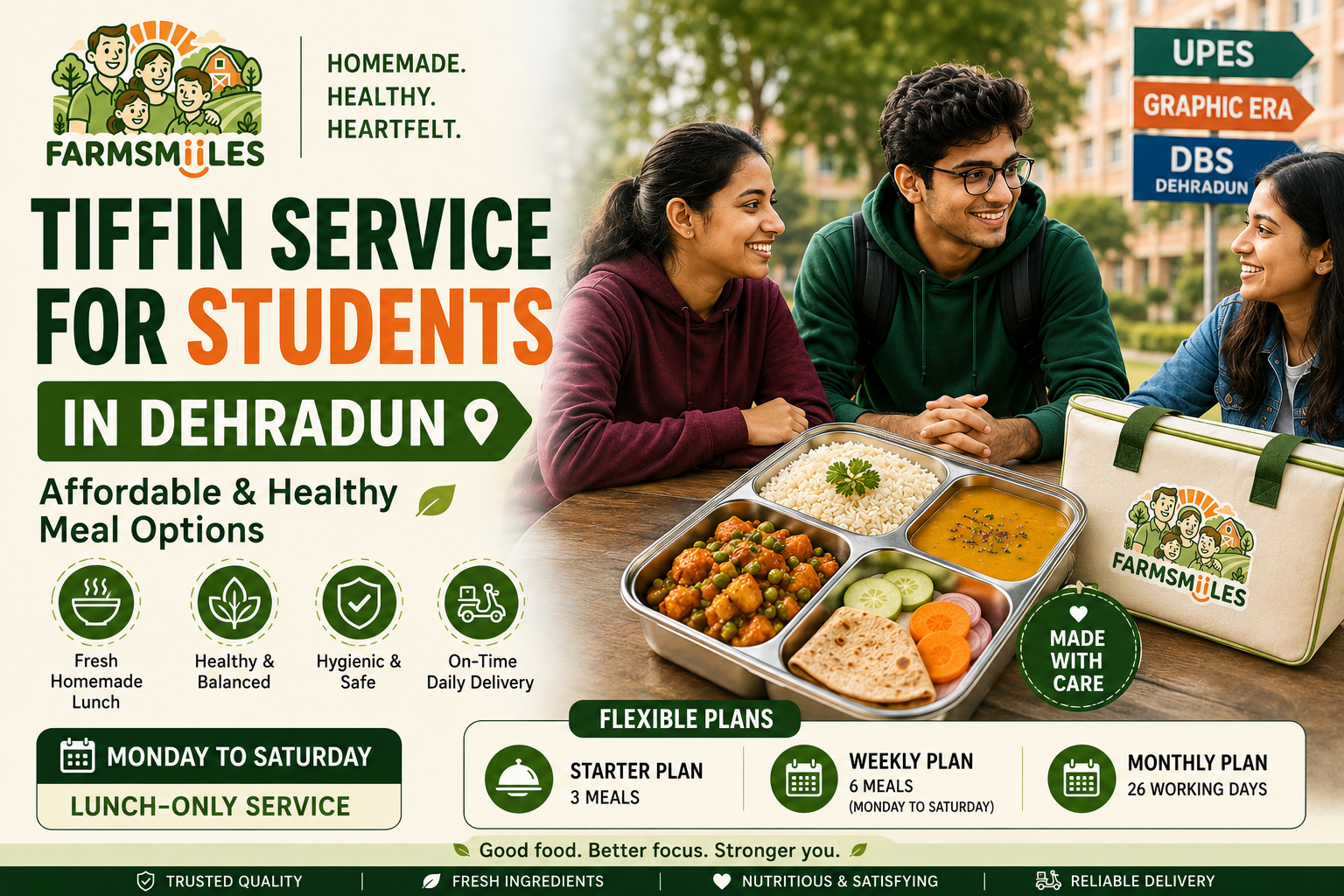 Tiffin Service for Students in Dehradun Affordable & Healthy Meal Options